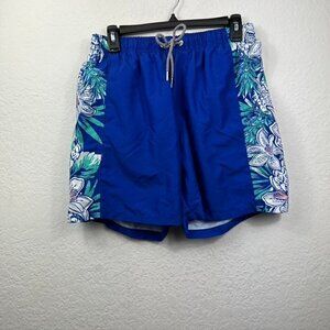♥️ Boardies Swim Blue Side Floral Print Trunks